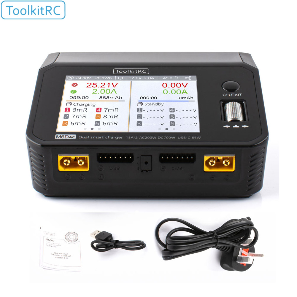 Toolkitrc M6Dac Smart Charger - ToolkitRC M6DAC cargador de batería Lipo