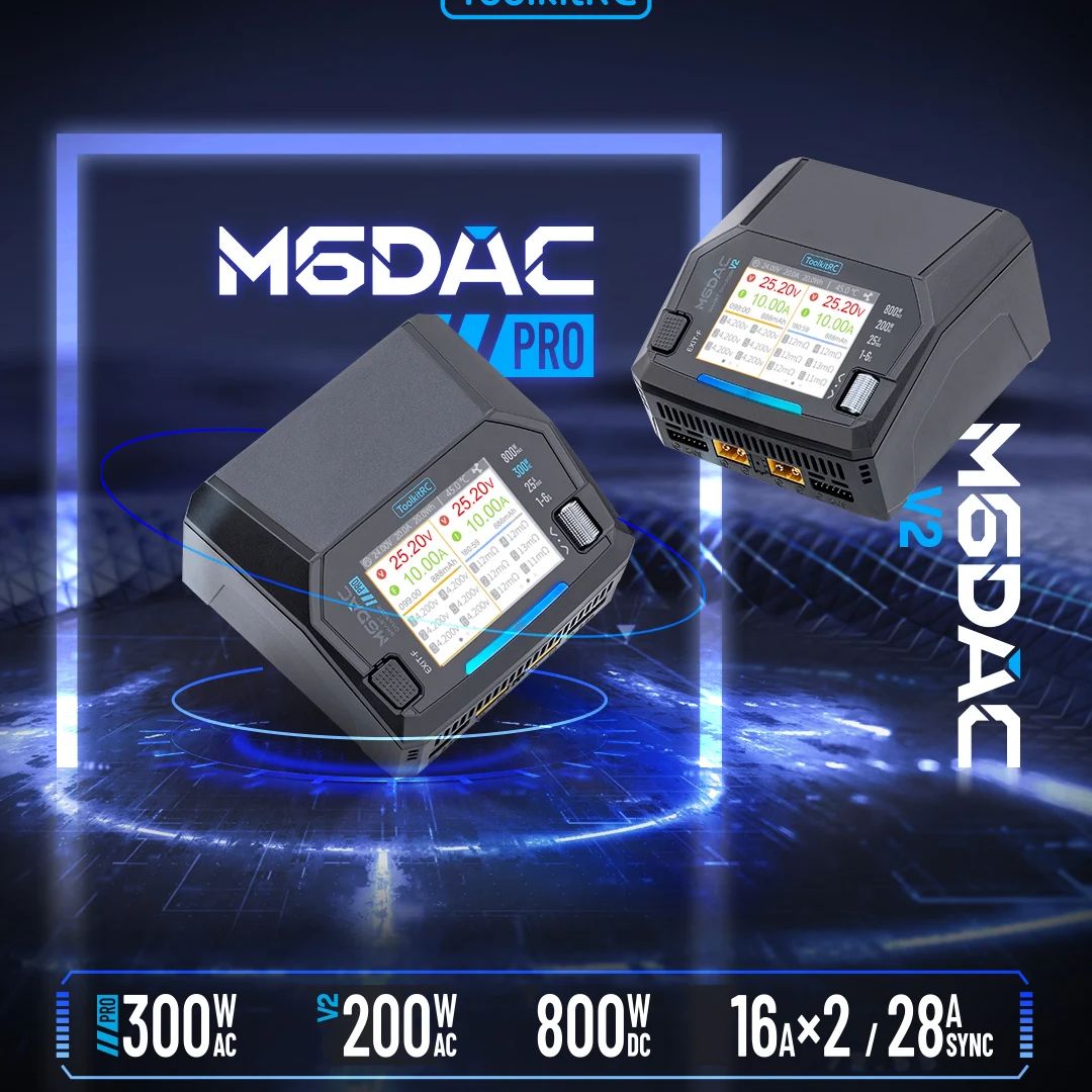 Toolkitrc M6Dac Smart Charger - Cargador/Descargador de Baterías Lipo Inteligente de