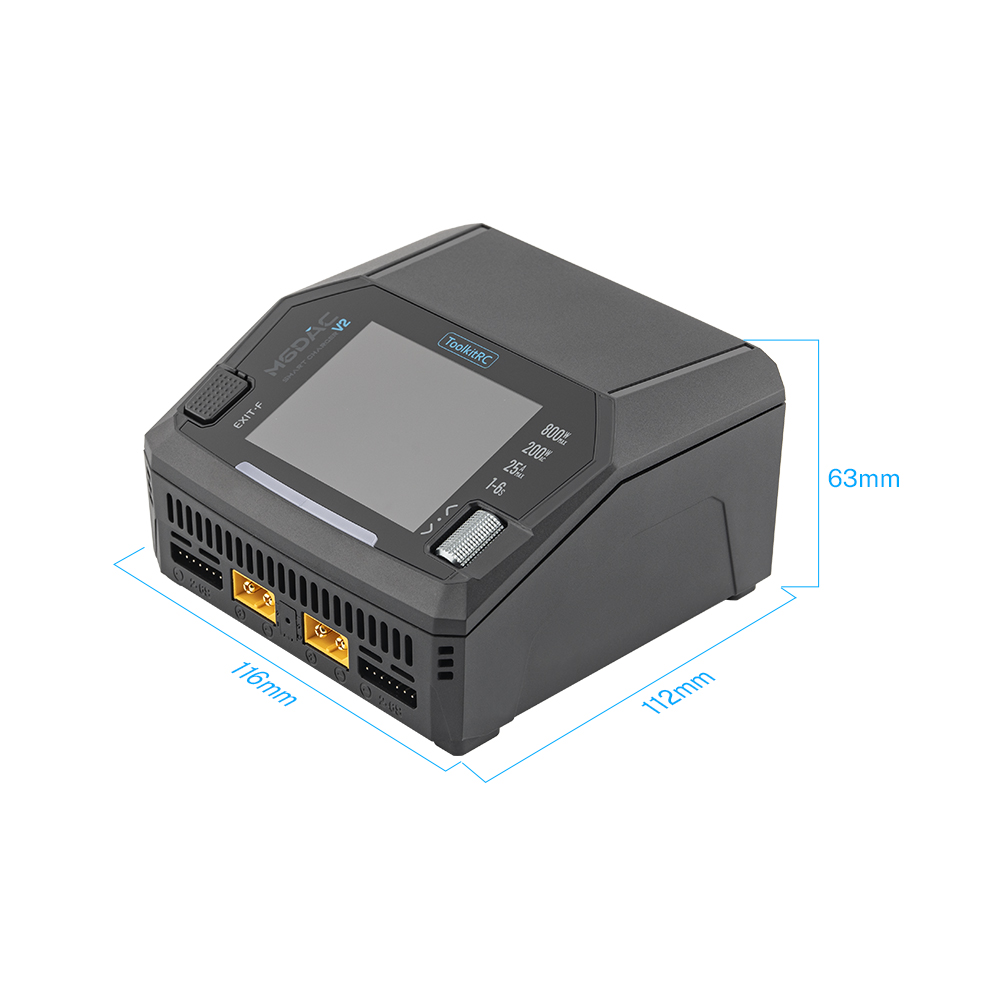 ToolkitRC M6DAC Pro AC300W M6D - Toolkitrc M6Dac Smart Charger reseña y precio
