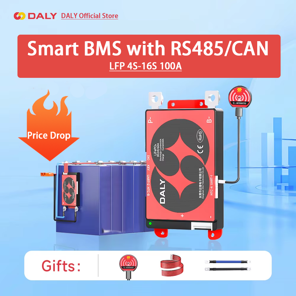 Daly Smart BMS 4S Lifepo4 12V  - Lifepo4 12V 100Ah Bms Bluetooth reseña y precio