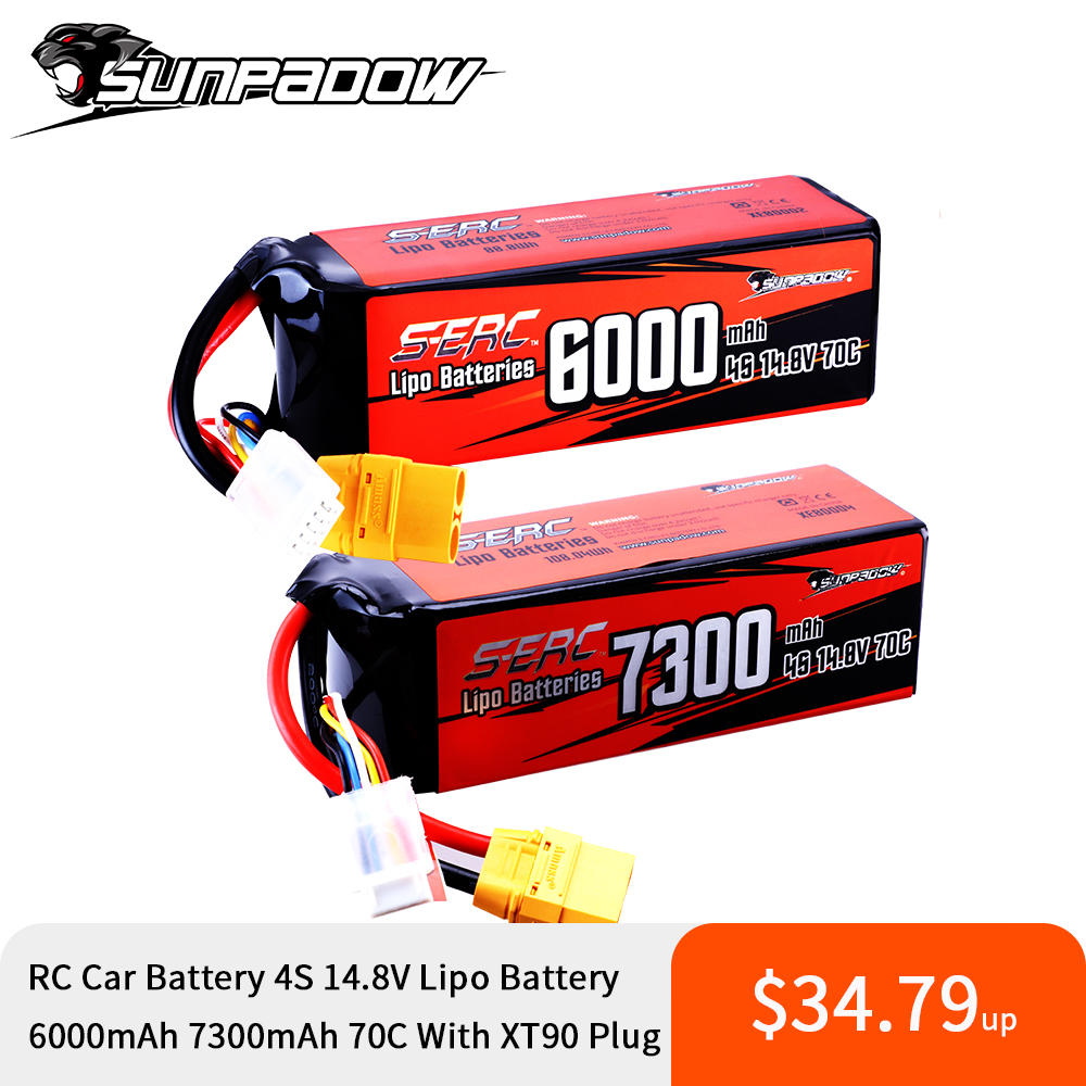 Sunpadow 4S Lipo batería para  - 4S Lipo Battery 14.8V 6000Mah reseña y precio