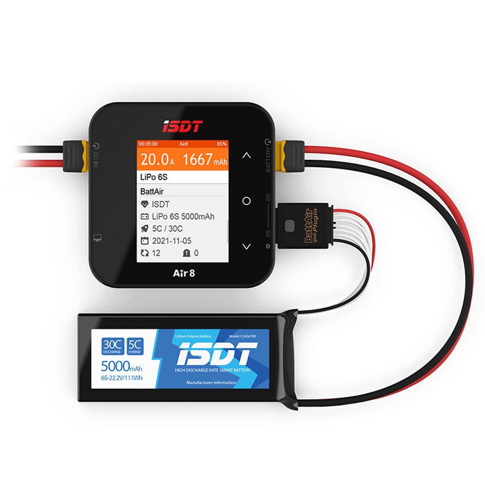 ISDT Air8 DC 500W cargador de  - Isdt Air8 8S Lipo Charger reseña y precio
