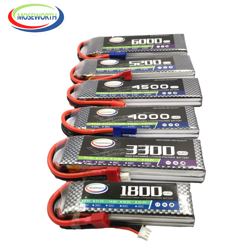 Batería LiPo para Dron, helicó - 4S Lipo Battery 14.8V 6000Mah reseña y precio
